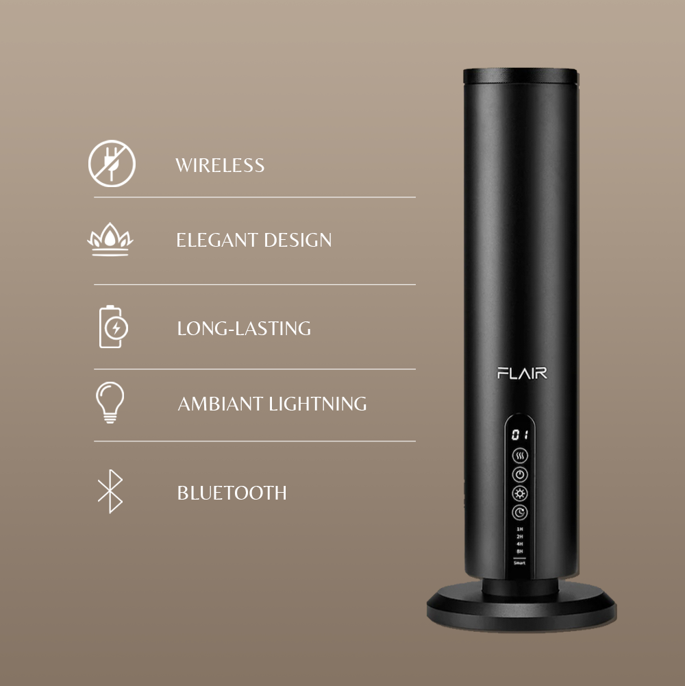 Tower Diffuser - Wireless Scent Diffuser - Black – Flair Diffusers